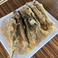 釣場めし）小鮎の天丼